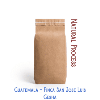 Guatemala Gesha Coffee in a bag